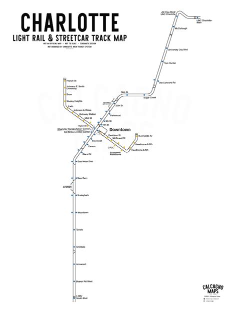 Charlotte Light Rail Map
